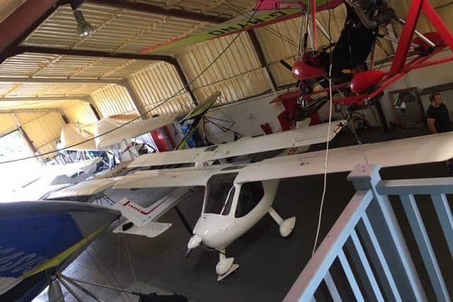 Over capacity hangar At East Durham Microlights Picture: James Horn