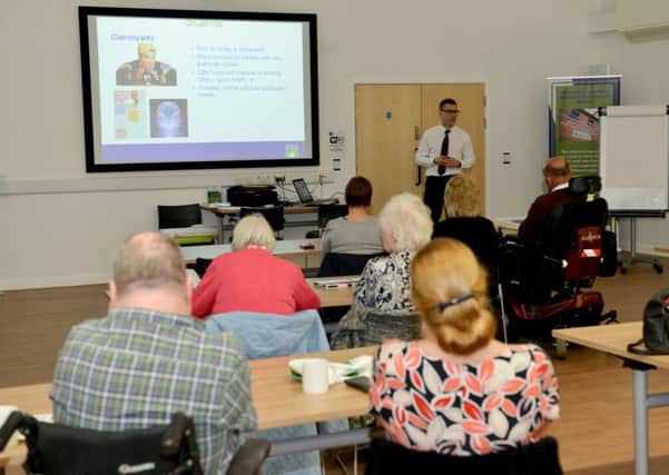 The Project 65 scams session at the Centre for Independent Living. Pictures by Frank Reid.