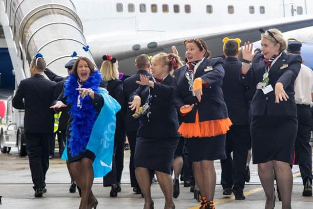 Heading off on the Dreamflight holiday. Picture: PA.