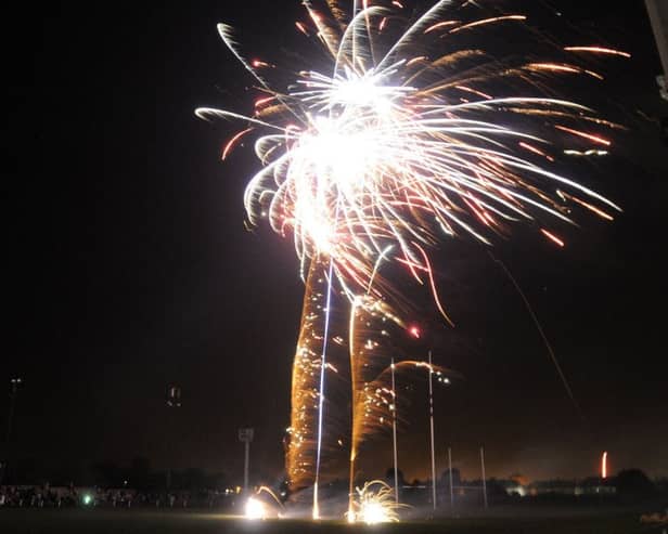 A fireworks display in Hartlepool.