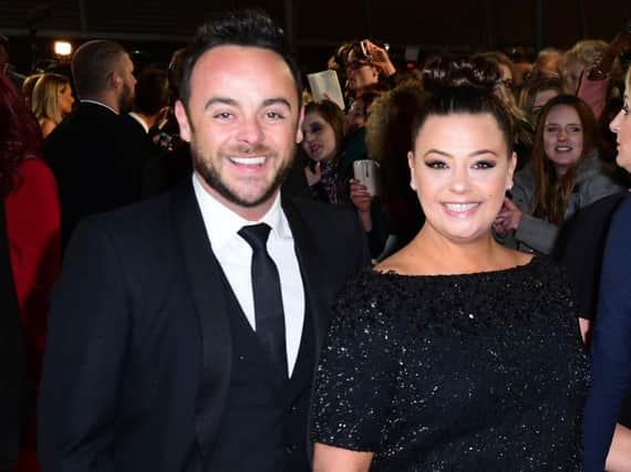 A file picture of Ant McPartlin and Lisa Armstrong at the National Television Awards. Picture by Ian West/PA Wire