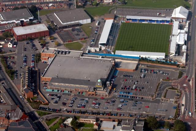 Victoria Park, Morrisons, the indoor bowling centre and  the Mill House leisure centre.
