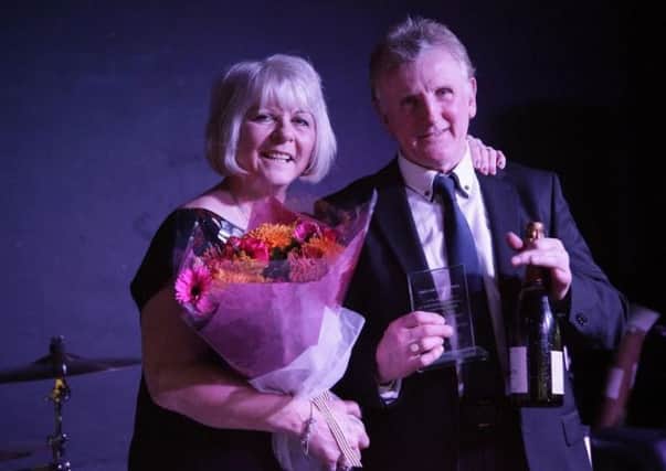 John Gough and partner Ann Bates received an award from Alice House Hospice at last year's Liam Gough Memorial Night for raising over Â£21,000 for the charity.