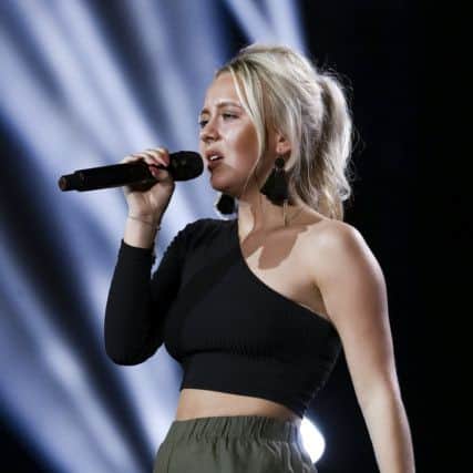 Molly singing on The X Factor. (C) Thames/Syco