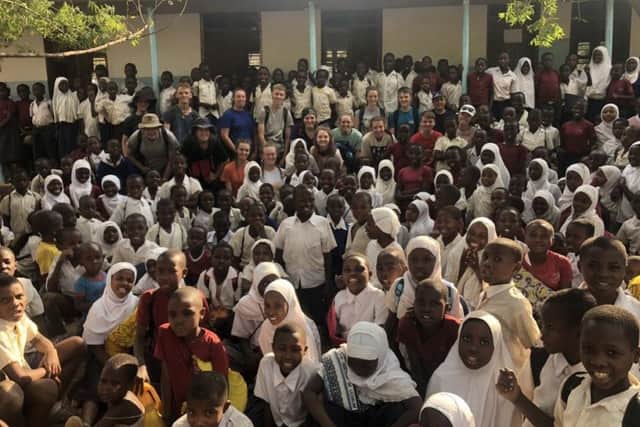The part from Dyke House Academy made lots of new friends during the 17-day trip in Africa.