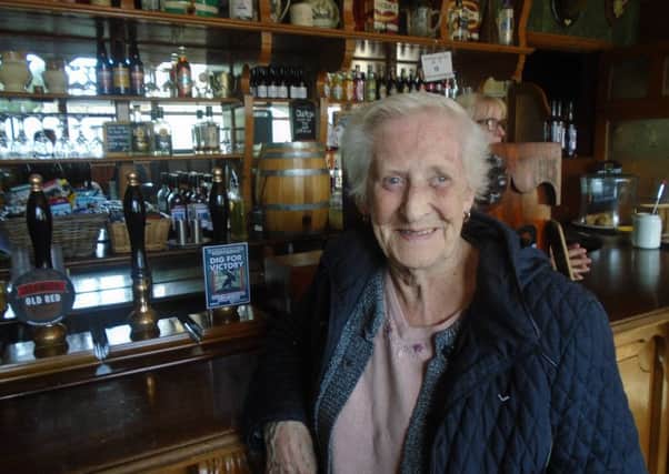 Queens Meadow resident Irene Kimber enjoys visiting a traditional pub at Beamish Museum thanks to the Waverley Terrace Community Allotment.