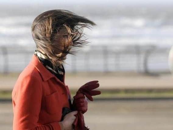 File picture: windy conditions this morning