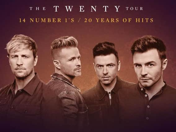 Tickets for Westlife's 'Twenty' tour go on sale tomorrow.
