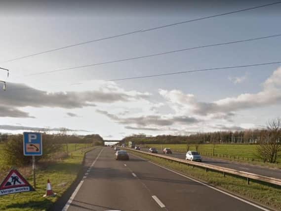 The collision has happened on the A19 southbound near Burdon. Image copyright Google Maps.