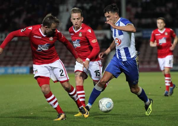 Hartlepool United's Ryan Donaldson in action
