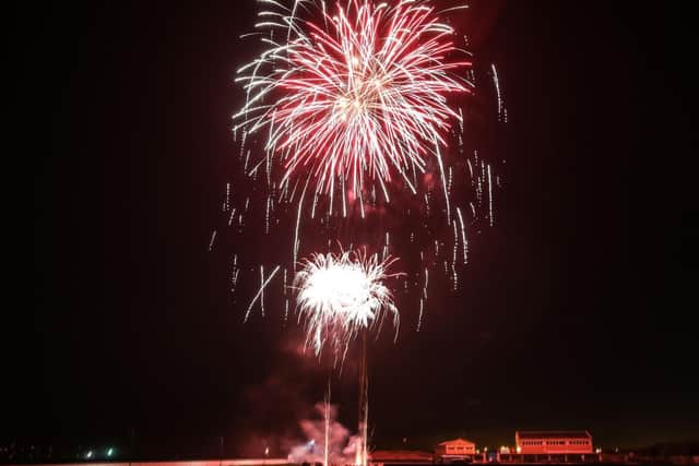 Last year's fireworks display at Seaton Carew.