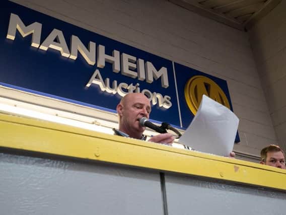 Manheim auction in process