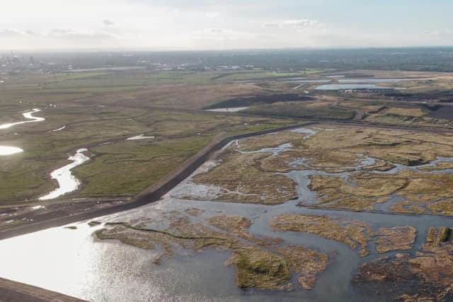 The new habitat and flood defences.