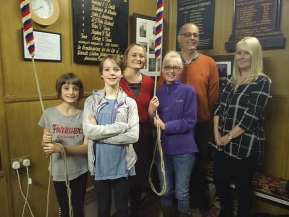 Hartlepool bell ringers ahead of commemorations for Remembrance Day on Sunday.
