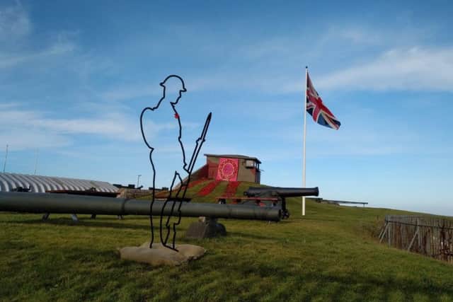 The Tommy silhouette statue at the Heuigh Gun Battery museum bought by public donation and councillors' ward budgets.