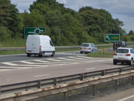The crash took place on the A19 northbound near Wolviston. Image by Google Maps.