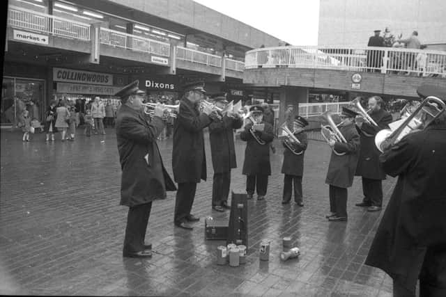 Live entertainment in the shopping centre.