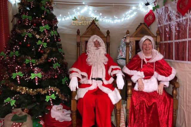 Mr and Mrs Claus in their grotto at last year's Hartlepool Special Needs Support Group event.