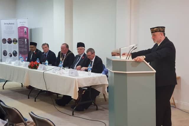 Tahir Selby Imam of Nasir Mosque speaking at the seminar.