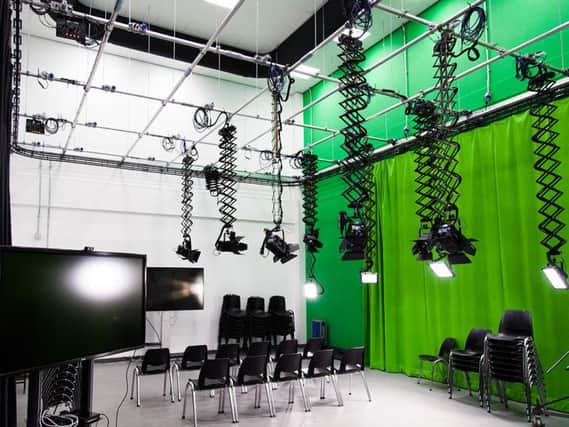 Film and TV studio at the Hartlepool campus. Picture: Russ Norman.