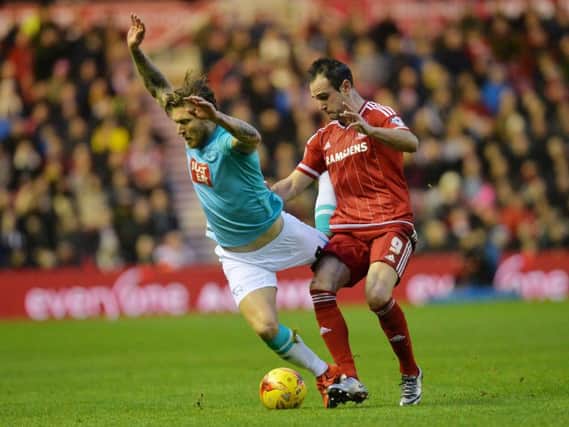 Kike Garcia in action for Middlesbrough