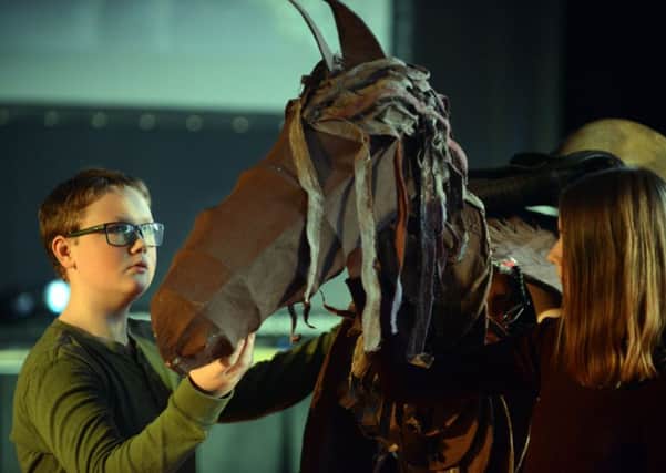 High Tunstall College of Science War Horse rehearsals