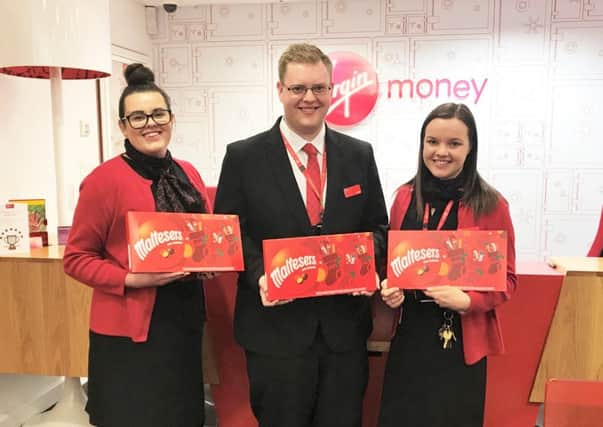 Hartlepool Virgin Money Store are collecting for the town's food bank in the run up to Christmas.