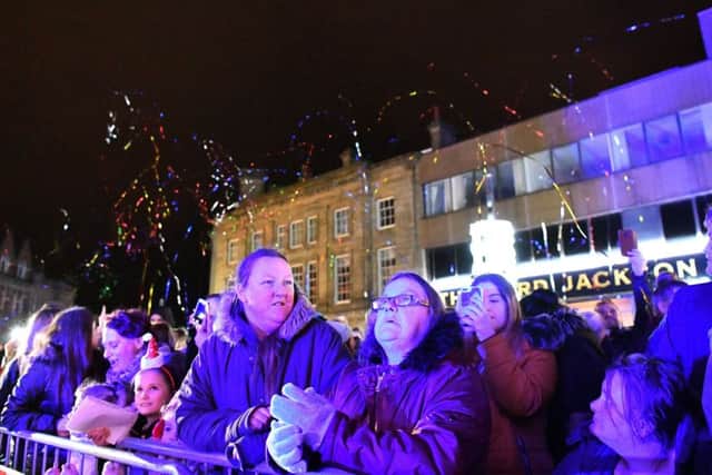 Crowds at the Hartlepool Christmas light switch on.