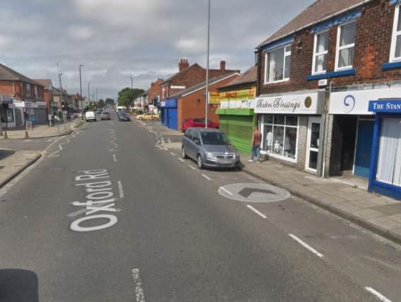 The robbery took place at a store on Oxford Road in Hartlepool. Image by Google Maps.