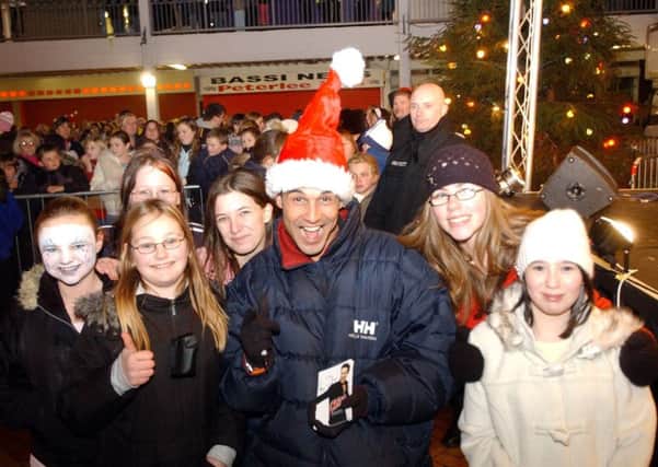It was Chico time in 2006 when he switched on the lights at the Castle Dene Centre in Peterlee.