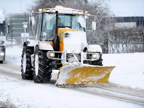 A snow plough on the A181 over the A19 earlier this year.
