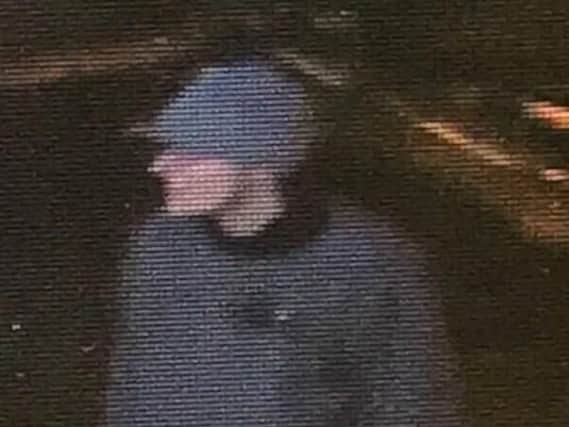 Police issued this CCTV image of a man they want to speak to after an attempted robbery in Shotton Colliery.