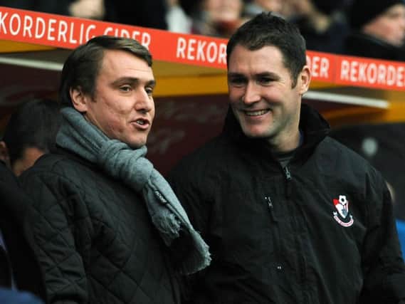 Lee Bradbury (right) is the favourite to succeed Matthew Bates at the Super 6 Stadium, while Lee Clark (left) is also in the running.