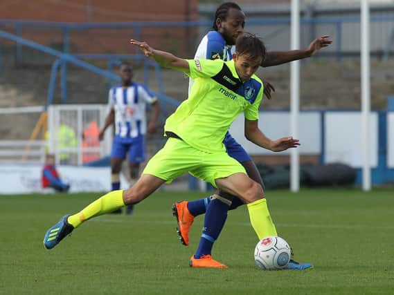 James Butler featured against Hartlepool for Kidsgrove this  season