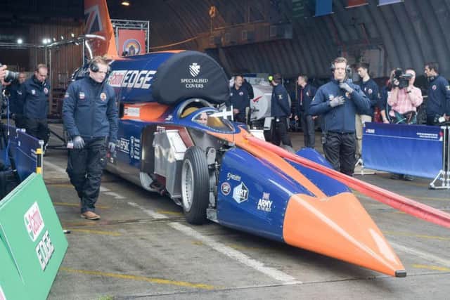 The project to develop the Bloodhound supersonic car - which aimed to hit speeds of 1,000mph - has been scrapped. Picture: PA.