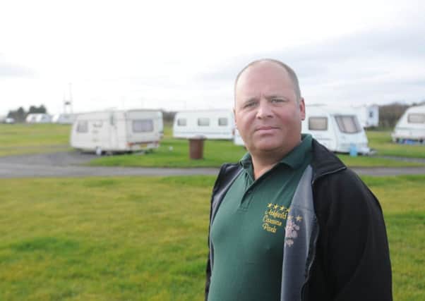 Mark Ashton pictured at his Ashfield Caravan Park business in 2012.