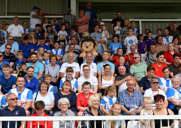 Hartlepool United supporters.  Picture by Frank Reid