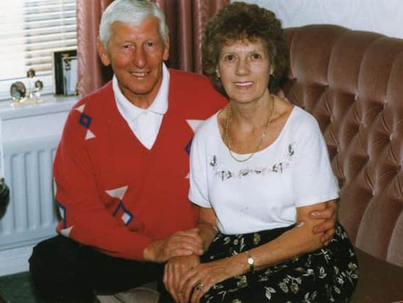 Tommy Johnson with wife Evelyn.