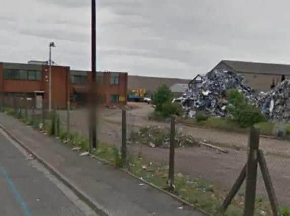 The site for the recycling plant. Picture by Google.