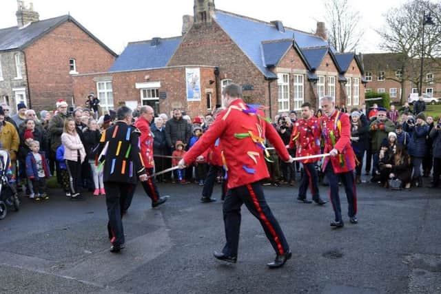 The traditional Boxing Day Greatham Sword Dance and Play underway performed by the Redcar Sword Dancers. Pics by Tom Collins