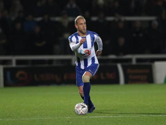 Hartlepool United captain Andrew Davies could return against Havant this weekend.