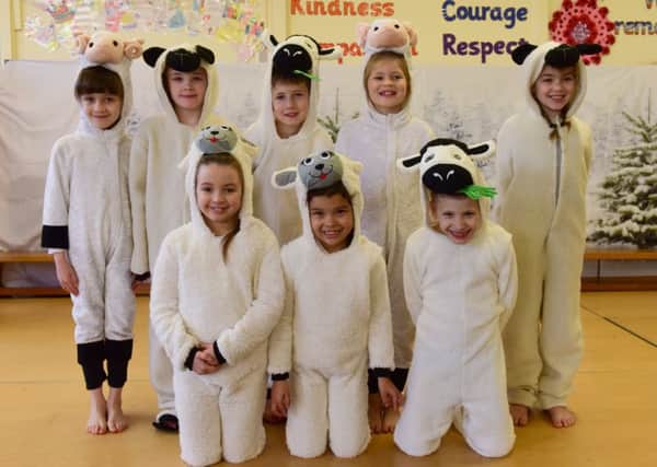 Some of the pupils taking part in the Nativity at Ward Jackson C of E Primary School, Clark Street, Hartlepool, on Friday.