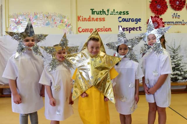 Some of the pupils taking part in the Nativity at Ward Jackson C of E Primary School, Clark Street, Hartlepool, on Friday.