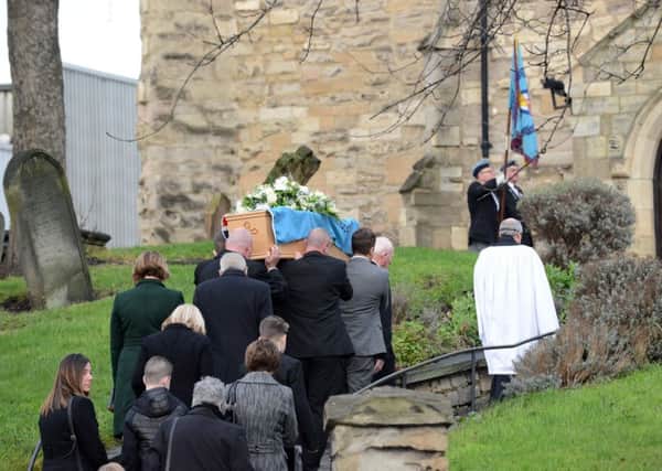 Funeral of Tommy Johnson at All Saints Church, Stranton