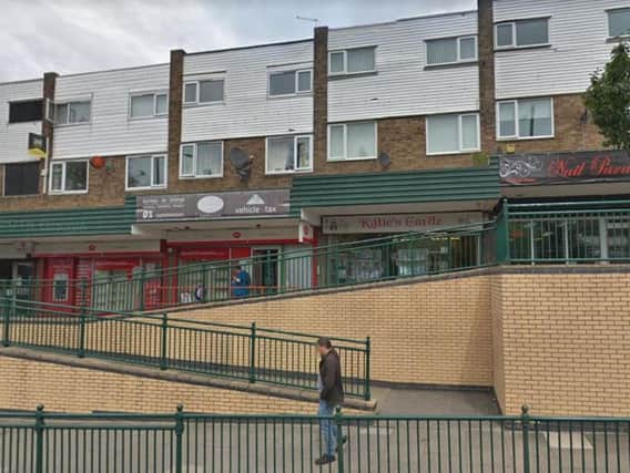 The man was found dead at a flat above the precinct in Eston High Street. Pic: Google Maps.
