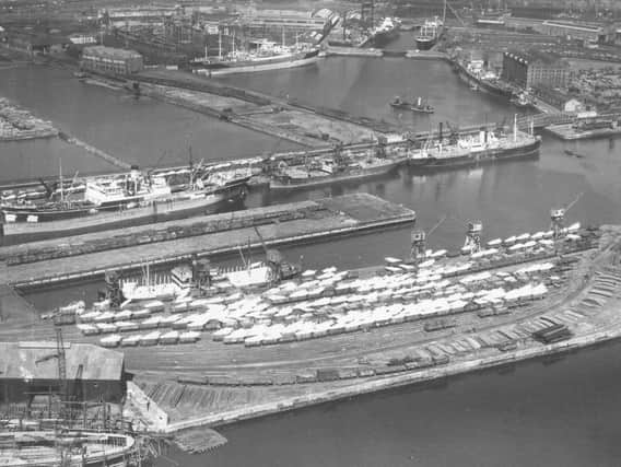 Hartlepool docks in 1947. Our writer believes joining the EEC in 1973 destroyed the British shipbuilding industry.