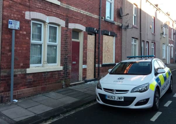 The house in Furness Street where there was a petrol bomb attack on December 27.