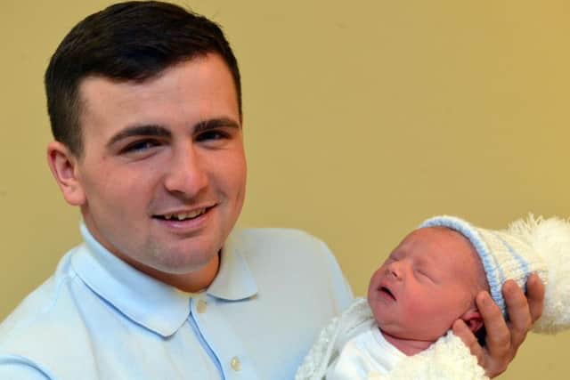 Matty Kelsey with baby Lincoln William Kelsey.