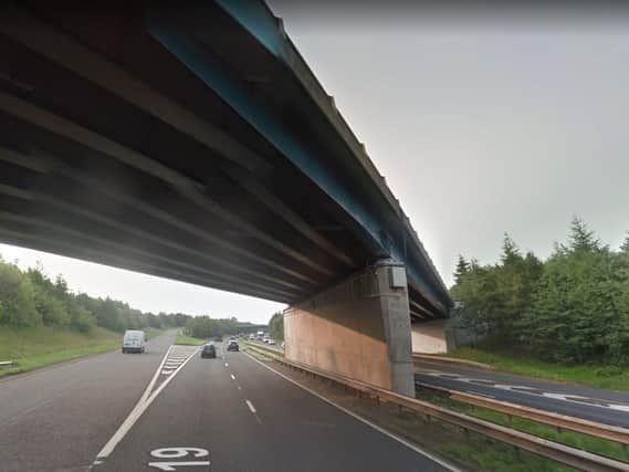 The collision has happened close to the slip roads on the southbound A19 at Seaham. Image copyright Google Maps.