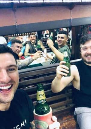 A group of friends from Hartlepool are now safe in Phuket after being caught up in a tropical storm while on holiday in Thailand.